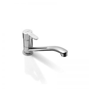 Grifería Cocina Monocom Mesada Piazza Emblem Canilla Metal