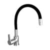 Grifería Cocina Monocom Gourmet Piazza Emblem Negra Flexible