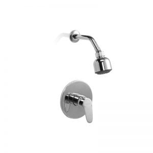 Grifería Ducha Monocom Embutir Piazza Dot Canilla Sin Transf