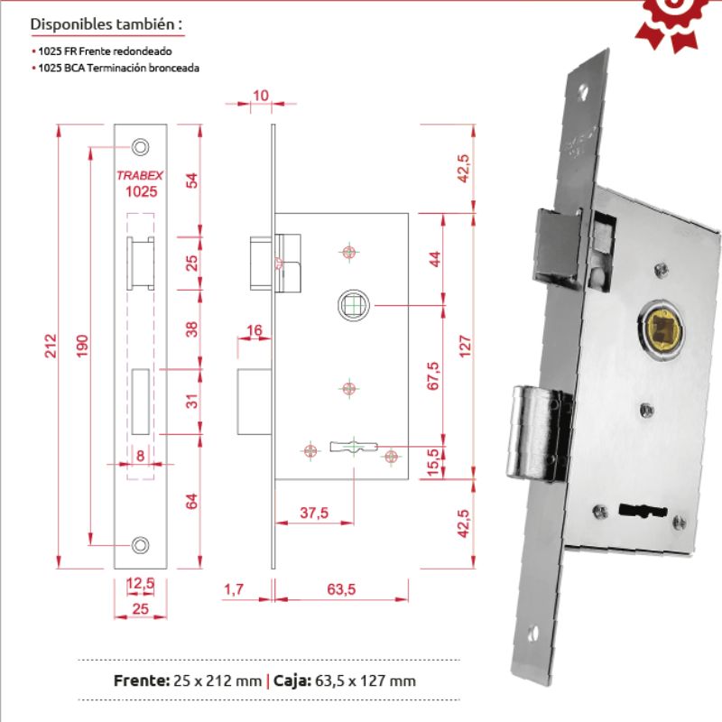 CERRADURA 1025 - Imagen 2