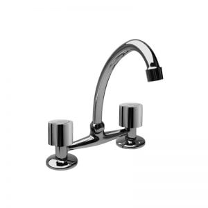 Grifería Cocina Mesada Hydros Viva Plus 2 Llaves Compresión