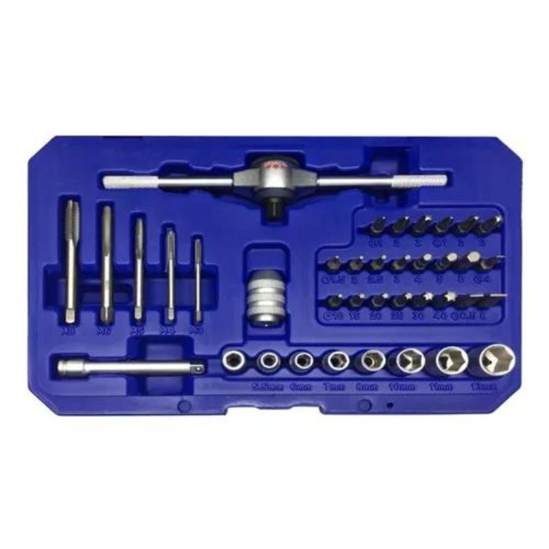 JUEGO 38PCS. TUBO MACHO PUNTAS