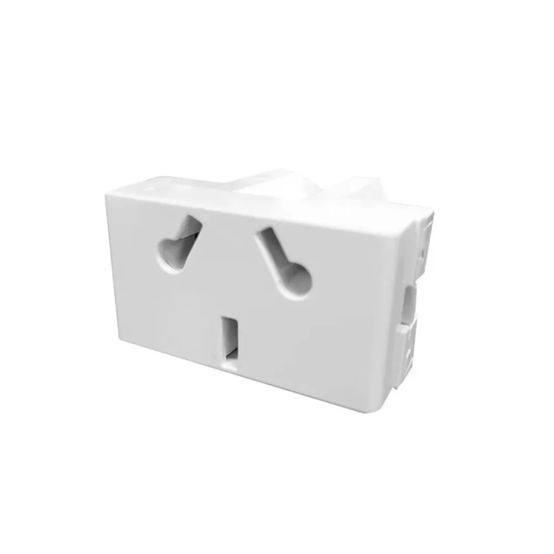 tomacorriente tipo bipolar + tierra 10a 250vca combinado n/normal.