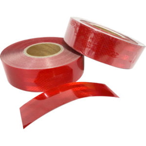 3m Cinta Reflectiva Roja  7,5cm X 45,7m