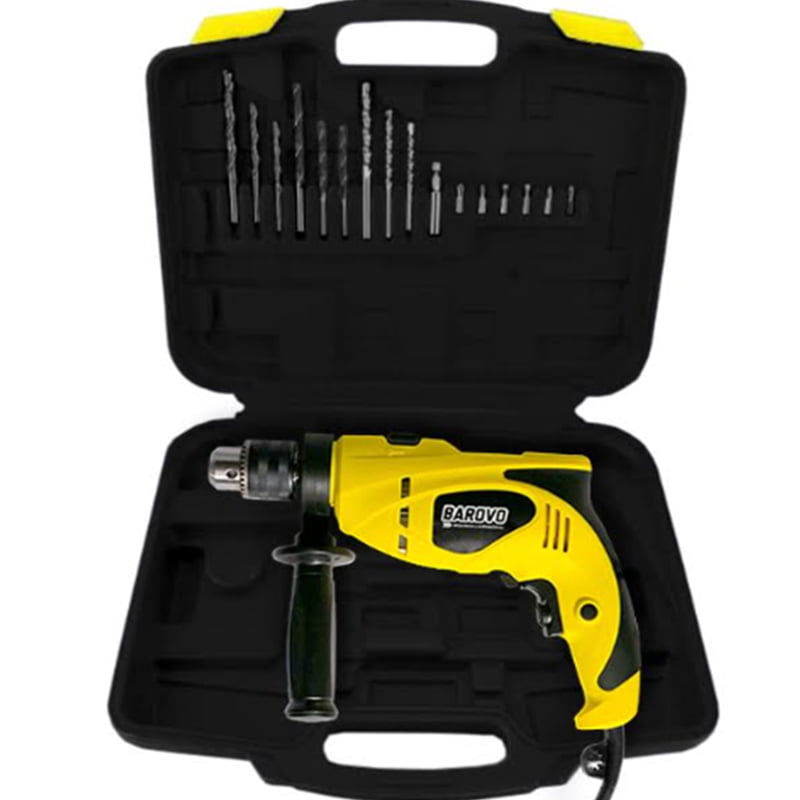 Taladro de impacto 13 mm 750 W con maletín y mechas