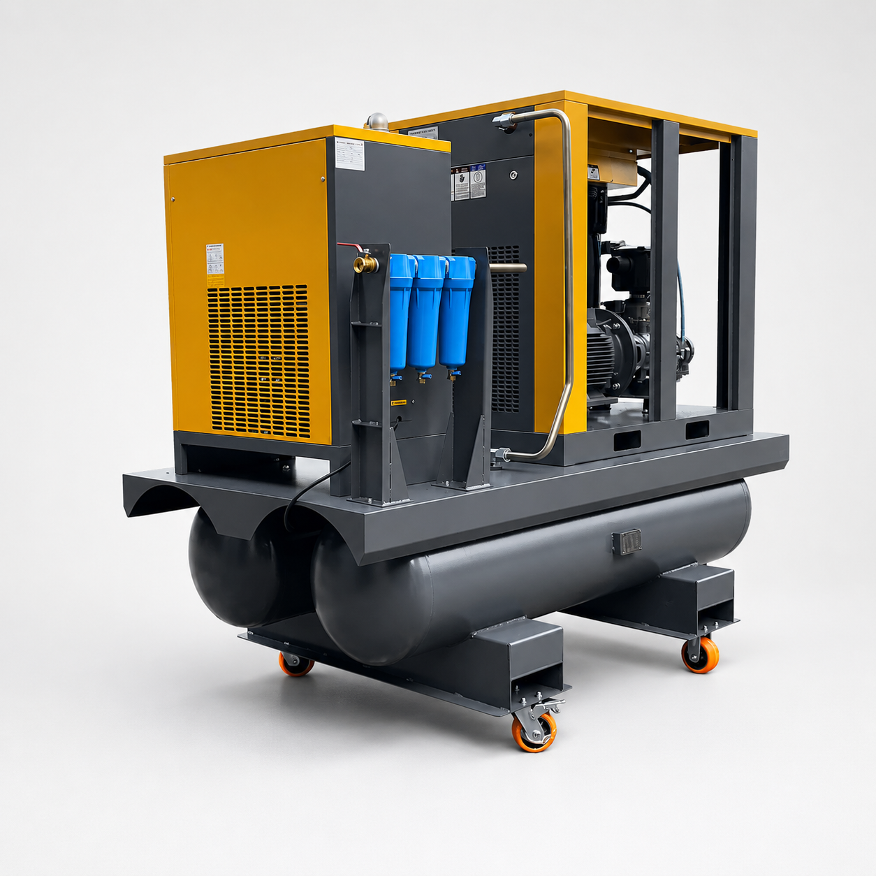 COMPRESOR A TORNILLO 30HP 380V ALL IN ONE VELOCIDAD FIJA Y TRANSMISIÓN POR CORREAS - Imagen 2
