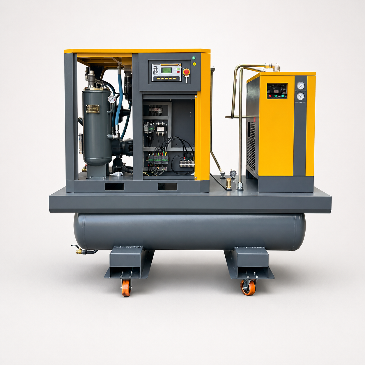 COMPRESOR A TORNILLO 30HP 380V ALL IN ONE VELOCIDAD FIJA Y TRANSMISIÓN POR CORREAS - Imagen 5