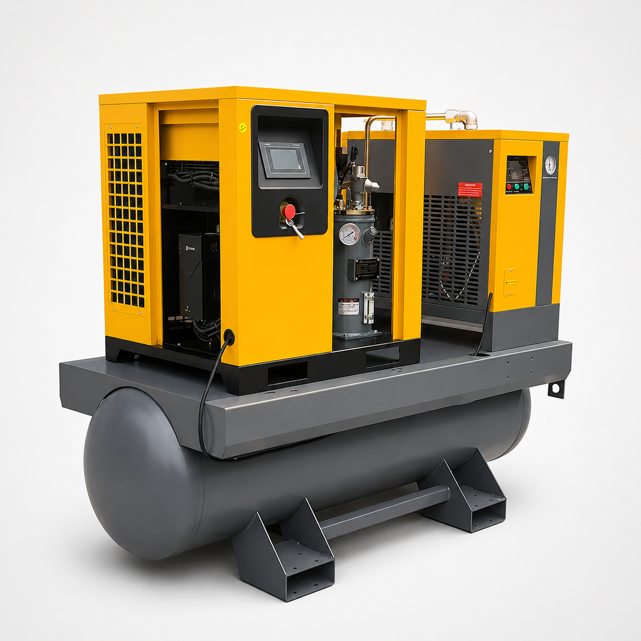COMPRESOR A TORNILLO 10HP 380V ALL IN ONE VELOCIDAD VARIABLE Y TRANSMISIÓN DIRECTA - Imagen 6