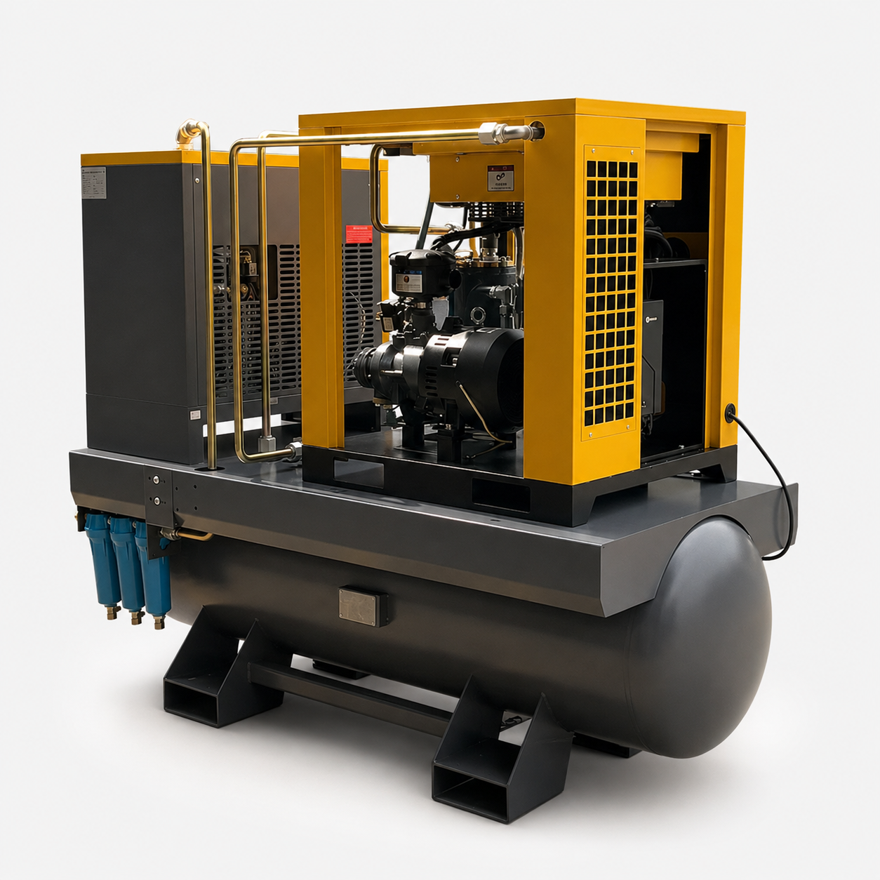 COMPRESOR A TORNILLO 10HP 380V ALL IN ONE VELOCIDAD VARIABLE Y TRANSMISIÓN DIRECTA - Imagen 5