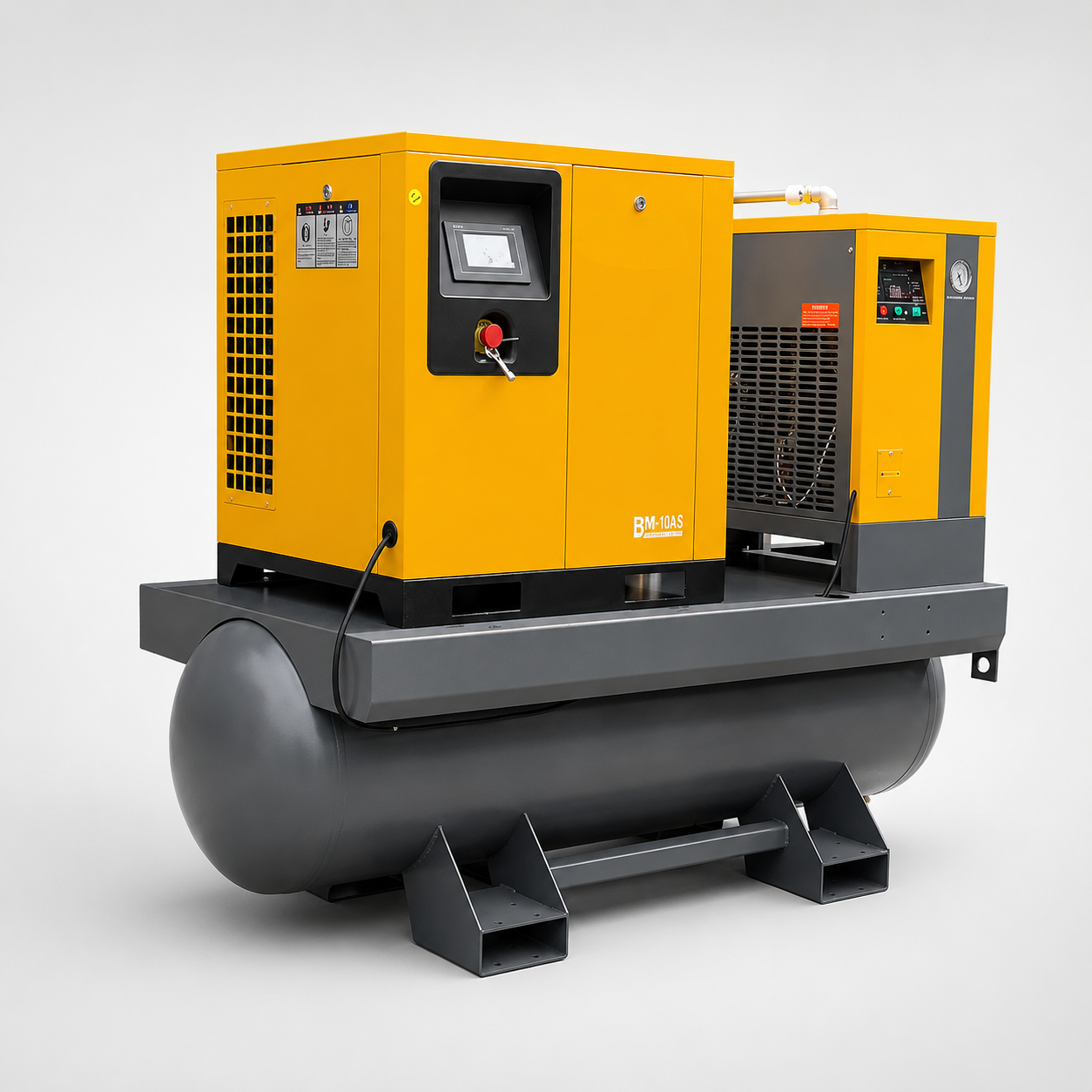 COMPRESOR A TORNILLO 10HP 380V ALL IN ONE VELOCIDAD VARIABLE Y TRANSMISIÓN DIRECTA