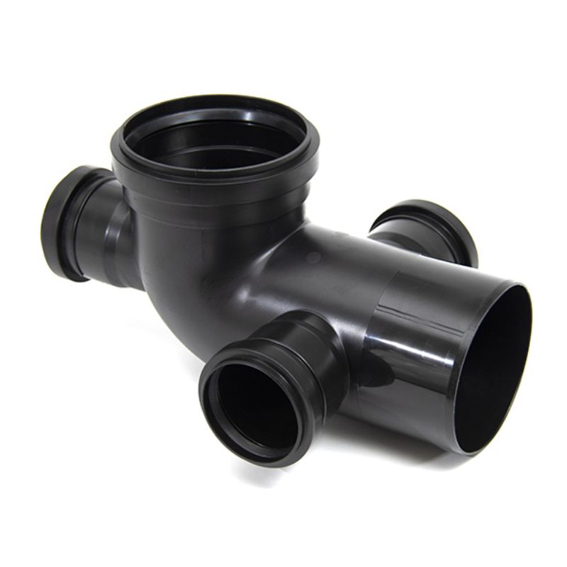 DURATOP CODO CON 3 ACOMETIDAS ORTOGONALES 110-63mm