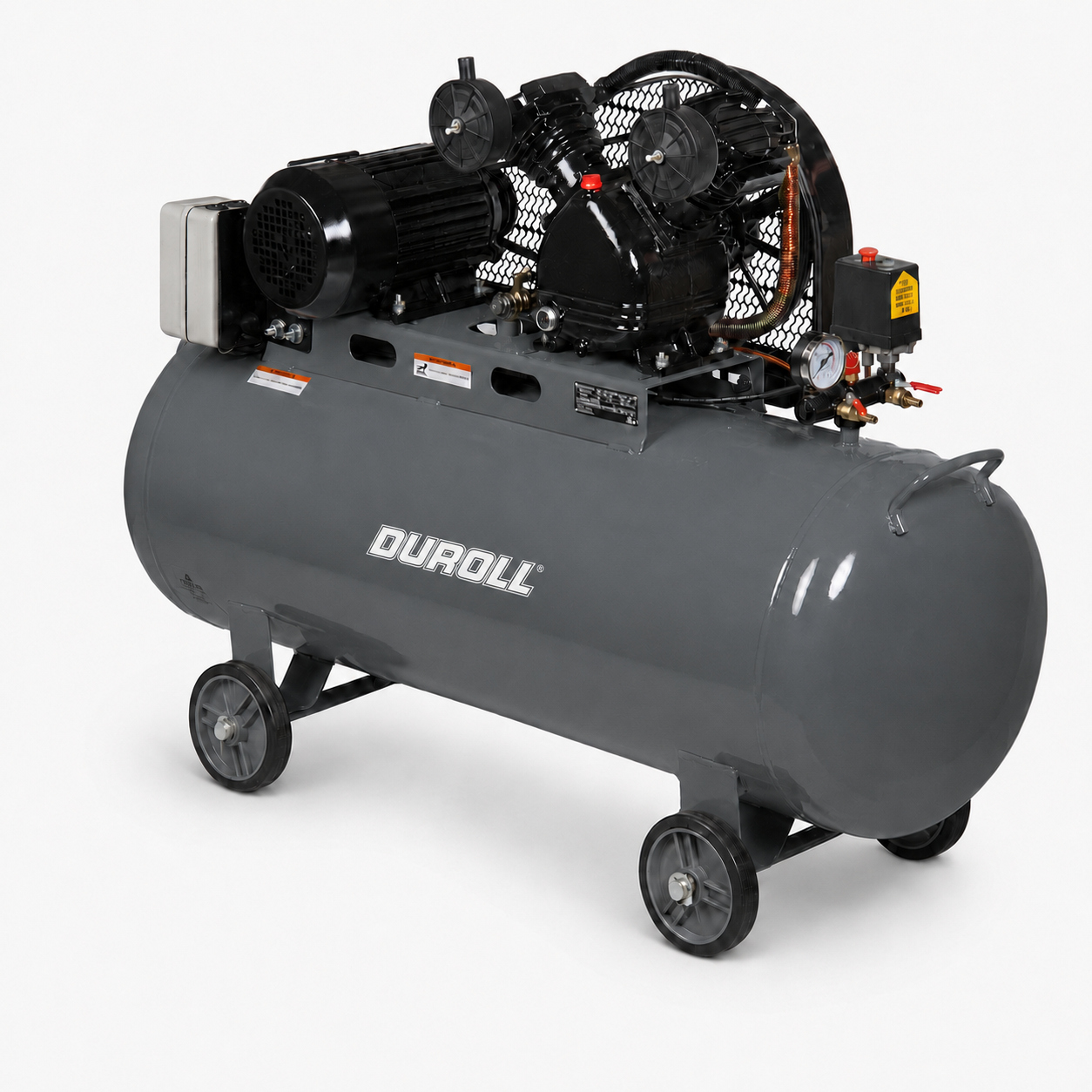 Compresor 3Hp x 100L Monofásico Bicilindrico Duroll