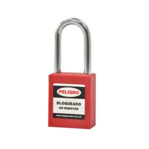 CANDADO DE PASCALE PARA BLOQUEO INOXIDABLE ROJO