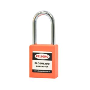 CANDADO DE PASCALE PARA BLOQUEO INOXIDABLE NARANJA