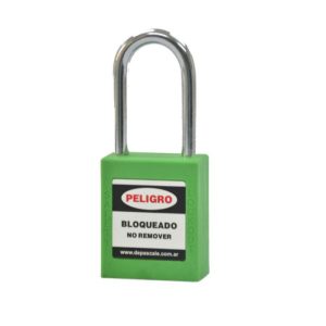 CANDADO DE PASCALE PARA BLOQUEO INOXIDABLE VERDE