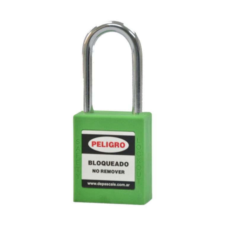 CANDADO DE PASCALE PARA BLOQUEO INOXIDABLE VERDE