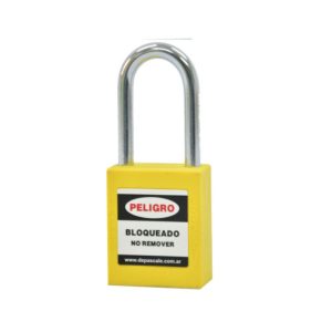 CANDADO DE PASCALE PARA BLOQUEO INOXIDABLE AMARILLO