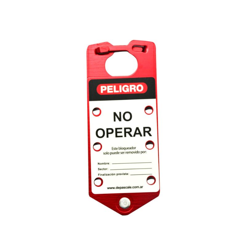 PINZA BLOQUEO "NO OPERAR" 76X190 DE PASCALE