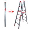 ESCALERA PROFESIONAL DE ALUMINIO PLEGABLE ULTRACOMPACTA 5 ESCALONES – DOBLE ACCESO 1,8MT GLOSS