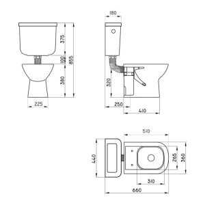 Alternative view of FERRUM DEPOSITO DE COLGAR BARI 6L BLANCO