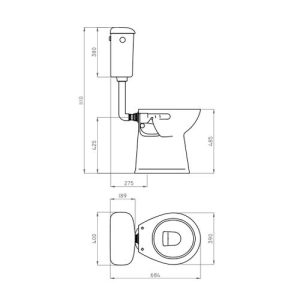 Alternative view of FERRUM INODORO CORTO ESPACIO 6L BLANCO