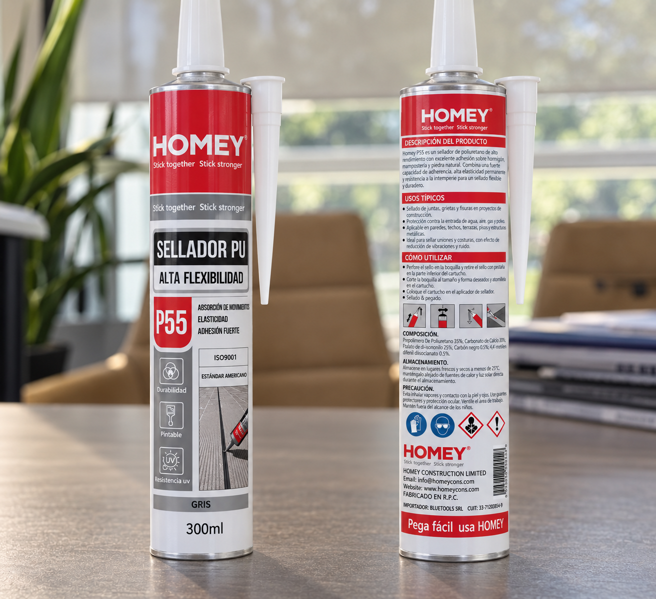 SELLADOR PU FLEX GRIS – HOMEY P55 - Imagen 2