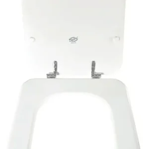 Alternative view of Asiento Inodoro Daccord Madera blanca Bari Blanco