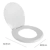 Asiento Inodoro Daccord Madera blanca Tauro - Imagen 2
