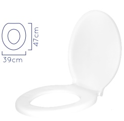 ASIENTO INODORO DACCORD PVC REF.BLANCO