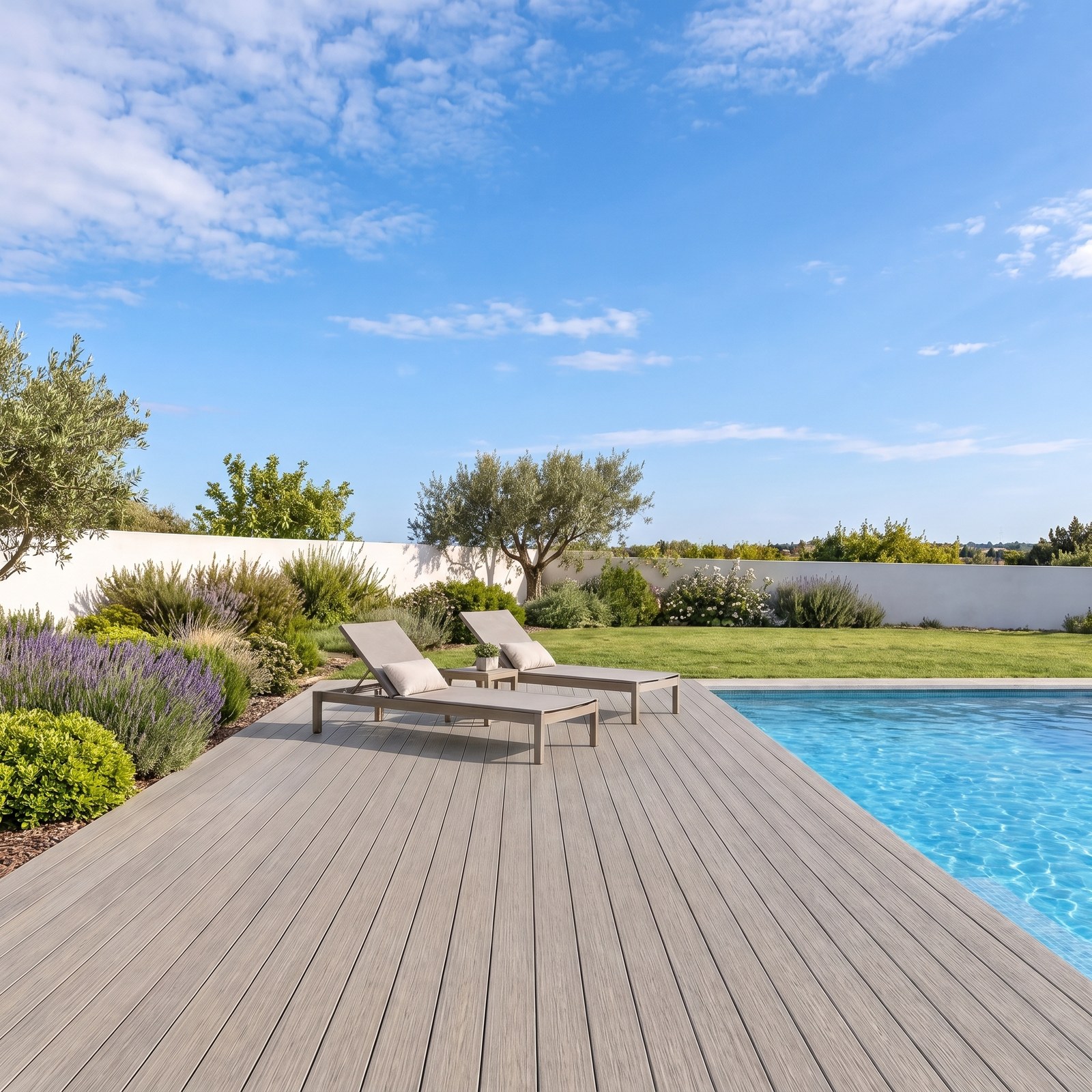 DECK WPC BICOLOR EXTERIOR OLD WOOD-LIGHT GREY 2900X148X22MM