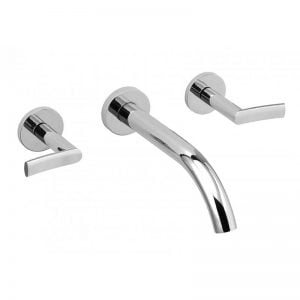 Grifería Lavatorio Pared Piazza Mind Cierre Cerámico Baño