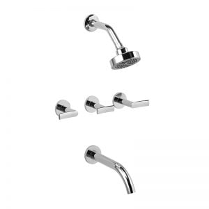 Grifería Ducha Embutir Piazza Mind C/ Transf Cierre Cerámico