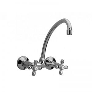 Grifería Cocina Pared Hydros Viva Cruz 2 Llaves C Compresión