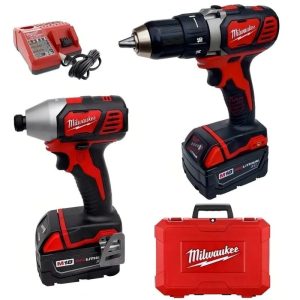 MILWAUKEE KIT TALADRO + ATORNILLADOR 13MM 18V