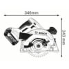 Sierra Circular Batería Bosch GKS 18V-57 18V SB - Imagen 2