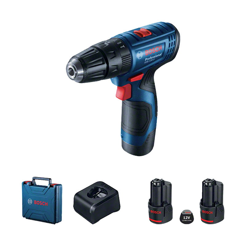 Atornillador/Taladro Percutor a Batería 12V MAX - 28/11 Nm - 2 Bat 2 Ah