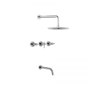 Grifería Ducha Embutir Hydros Zen Lever C Transfere Cerámico