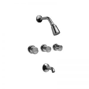 Grifería Ducha Embutir Hydros Viva Cromo Con Transferencia