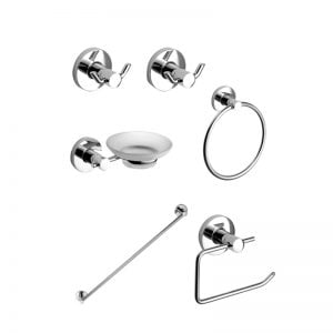 Set Accesorios 6 Piezas Piazza Domani Juego Kit Baño