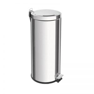 Cesto Tacho Basura Acero Inoxidable Pedal 30 Lts Tramontina
