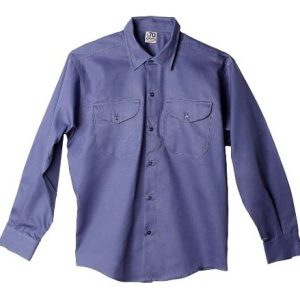 Camisa De Trabajo Grafa 70 Talles 52-60 Azulino Y Beige