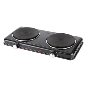 Anafe Eléctrico 2 Hornalla (2000W) Negro