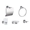 Set de accesorios metálicos 5 piezas línea Salvinia