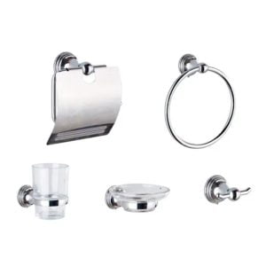 Set de accesorios metálicos 5 piezas línea Salvinia