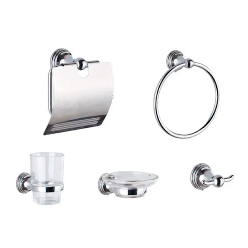Set de accesorios metálicos 5 piezas línea Salvinia