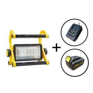 LUZ DE TRABAJO-ION LITIO + 2BATERÍAS 2AMPER + CARGADOR BAROVO