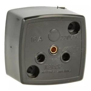 BASE INDUSTRIAL 2 X 16 AMPER CON NEUTRO