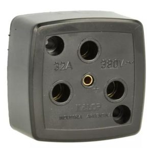 BASE INDUSTRIAL 3 X 32 AMPER  CON NEUTRO