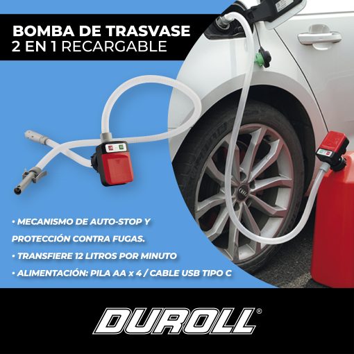 Alternative view of BOMBA DE TRASVASE 2 EN 1 RECARGABLE