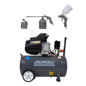 COMPRESOR 2,5HP 50L + KIT 3 PIEZAS MONOFÁSICO DIRECTO